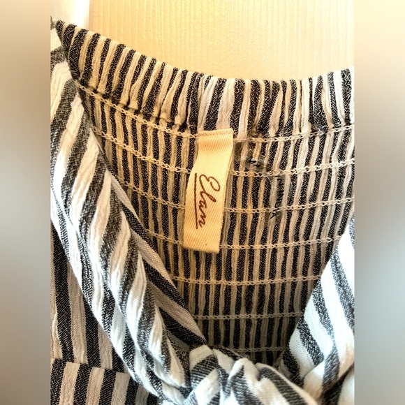 Elan Gray and White Striped Jumpsuit - Picture 5 of 9